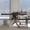 Mesa Artistico Fija Madera de Bontempi. Muebles modernos de diseño italiano.