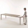 Mesa Cruz Cerámica o Mármol de Bontempi. Muebles modernos de diseño italiano.