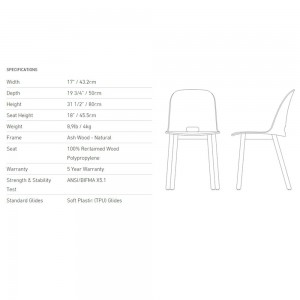 Silla Alta Alfi de Emeco. Sillas diseño.