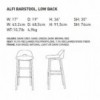 Taburete alto lumbar Alfi de Emeco. Comprar Emeco
