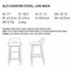 Taburete bajo lumbar Alfi de Emeco. Comprar Emeco