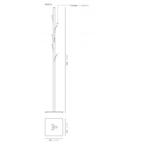 Perchero suelo Branch de Systemtronic. Muebles oficina diseño.