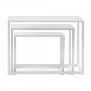 Mesitas Set Code de Pedrali. Mesas de diseño. Set de mesitas auxiliares.