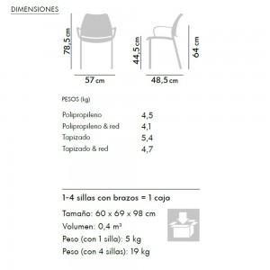Sillón Gas Cromo Tapizado de Stua. Sillones de diseño moderno para salones u oficinas.