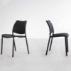Silla Gas Negra polipropileno de Stua. Excelente silla para usar en oficina.