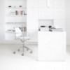 Sillón Gas ruedas Polipropileno Stua. Excelente silla para oficinas o despachos.
