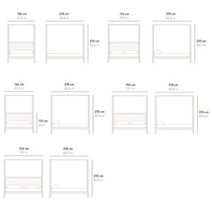 Cama matrimonio Con dosel Breda de Punt mobles. Camas de diseño moderno.