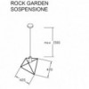 Lámpara suspensión Rock Garden de Pallucco. Lámparas modernas de diseño.