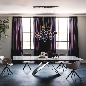 Mesa Premier Keramik Drive de Cattelan Italia. Mesa moderna. Mesas extensibles.