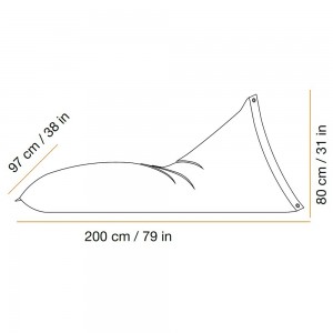 Tumbona Genois Cheslón L.E. de DVelas. Muebles de exterior con velas