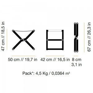 Taburete Ris de  DVelas. Muebles de exterior con velas