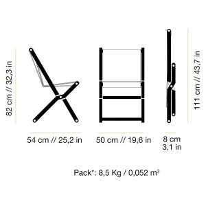 Silla Crew de  DVelas. Muebles de exterior con velas