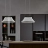 Lámpara suspensión Plissè  perfecta para estancias interiores de Martinelli Luce.