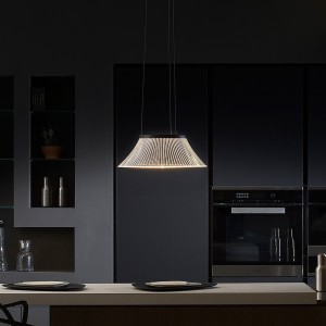 Lámpara suspensión Plissè  perfecta para estancias interiores de Martinelli Luce.
