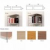 Pack 2 estantes de madera Tria 24/36 de Mobles 114. Librería Tria para salones.