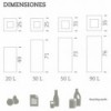 Papelera Riga inox reciclaje de Mobles 114. Muebles modernos.