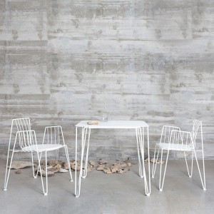 Silla apilable Rambla de Mobles 114. Silla moderna para salón o jardín.