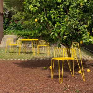 Silla apilable Rambla de Mobles 114. Silla moderna para salón o jardín.