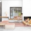 Puf Raw Small Pink de GAN. Alfombras modernas.