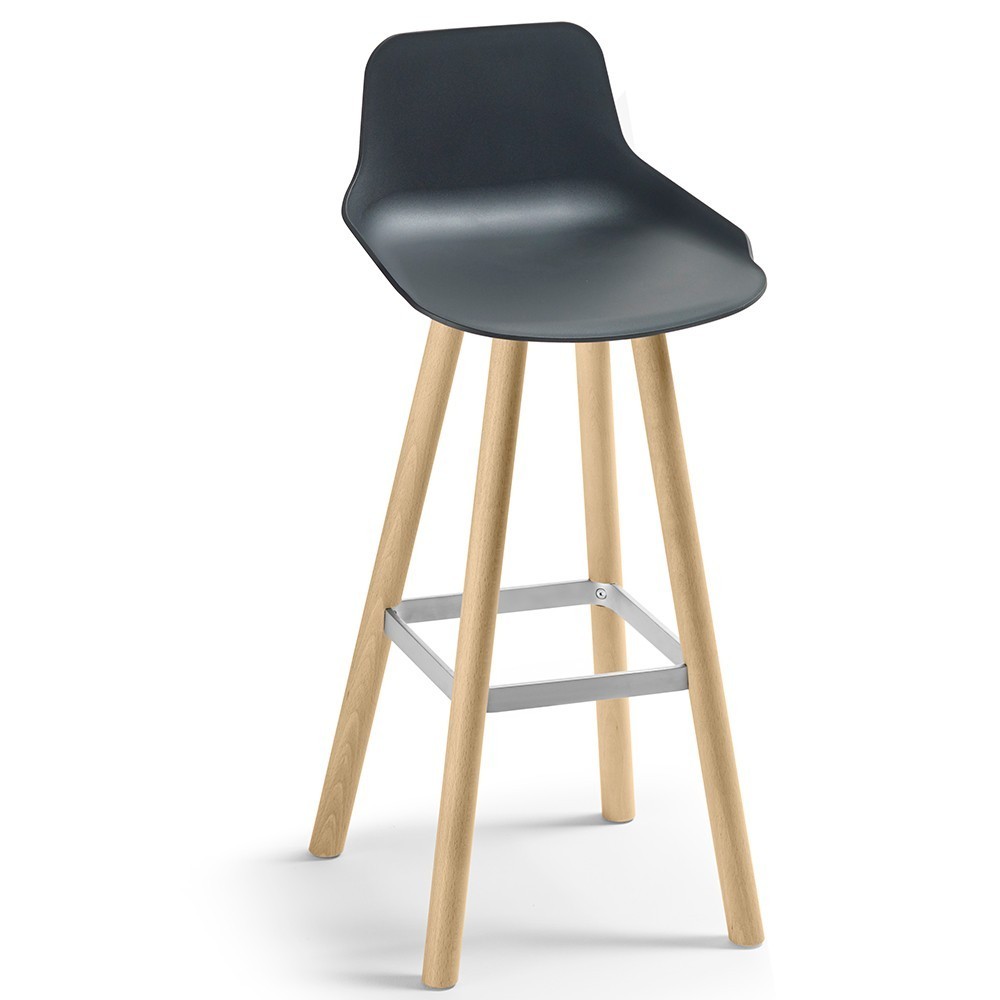 Taburete Set patas madera de Sellex. Mobiliario contract. Taburetes modernos.