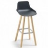 Taburete Set patas madera de Sellex. Mobiliario contract. Taburetes modernos.