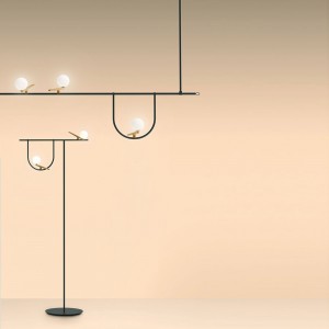 Yanzi Floor de Artemide para despachos. Lámpara de pie ideal para interior.