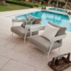 Sillón con Brazos Aikana de diseño moderno para exteriores de Fast. Sillones para terrazas.