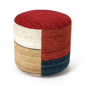 Pouf Kilim de Nanimarquina. Pouf moderno tapizado.