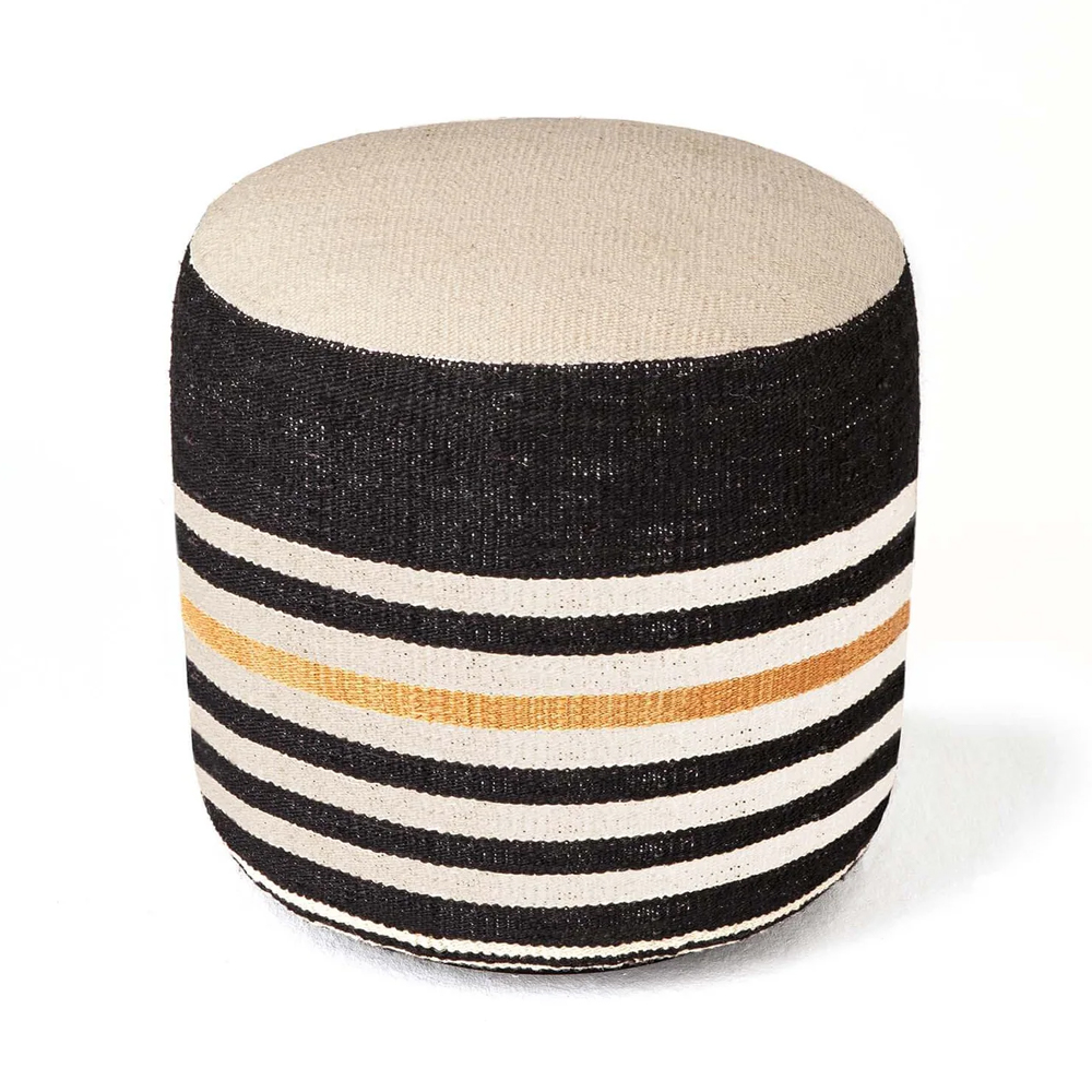 Pouf Kilim de Nanimarquina. Pouf moderno tapizado.