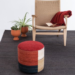 Pouf Kilim de Nanimarquina. Pouf moderno tapizado.