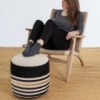 Pouf Kilim de Nanimarquina. Pouf moderno tapizado.