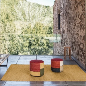 Pouf Kilim de Nanimarquina. Pouf moderno tapizado.