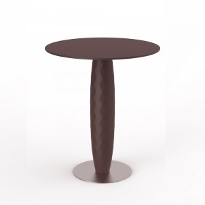 Mesa pequeña de exterior Vondom modelo Vases mesa moderna para jardín color plum