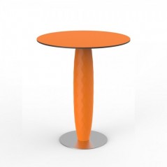 Mesa redonda color naranja modelo Vases de Vondom 