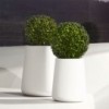 Macetero blanco de Vondom modelo Ulm Redonda alta 