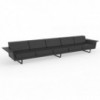 Sofá 5 Plazas Delta 432x88x72 cm para Espacios Exteriores | Vondom