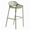Taburete oferta Niwa hecho de Aluminio Lacado color verde salvia