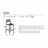 Taburete Easy oferta de Aluminio Lacado color verde salvia