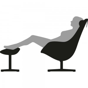 Reposapiés Kokon de Variér. Reposapiés ergonómico para sillón Kokon.