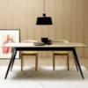 Mesa Aise rectangular fija pies metálicos de Treku. Muebles modernos.