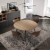 Mesa Aise redonda pies madera de Treku. Muebles modernos.