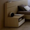 Mesita Serena hueco y cajón de Arlex. Mesitas de dormitorio de diseño