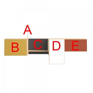 Mueble Lauki 03 de Treku. Mueble de salón o recibidor moderno