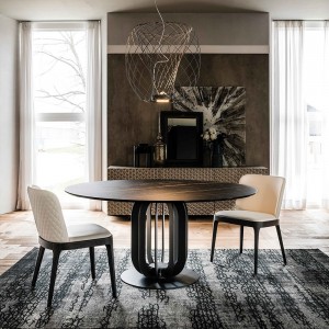 Mesa Soho Keramik de Cattelan Italia. Mesa de cerámica. Mesas redondas.