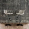 Taburete Axel X de Cattelan Italia. Taburete tapizado. Taburetes giratorios.