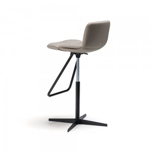Taburete Axel X de Cattelan Italia. Taburete tapizado. Taburetes giratorios.