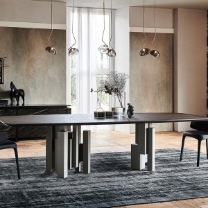 Mesa Skyline Wood de Cattelan Italia. Mesa de madera. Mesas modernas.