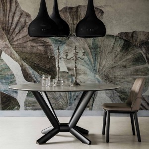 Mesa Planer Round Keramik de Cattelan Italia. Mesa de cerámica modernas.
