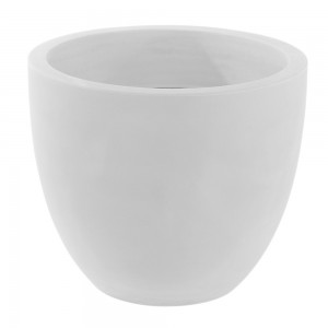 Macetero de diseño en color blanco