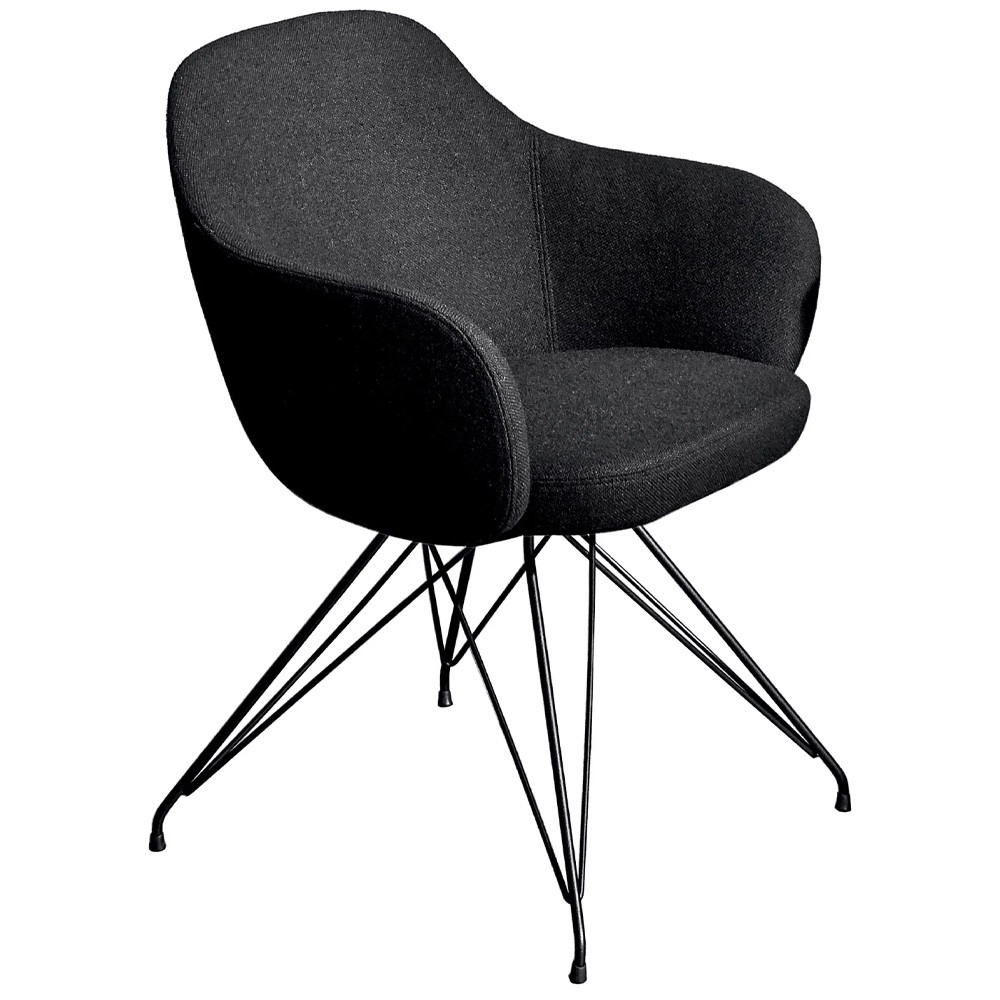 Silla Cadira Wire de Sovet Italia. Sillas tapizadas con base de metal.